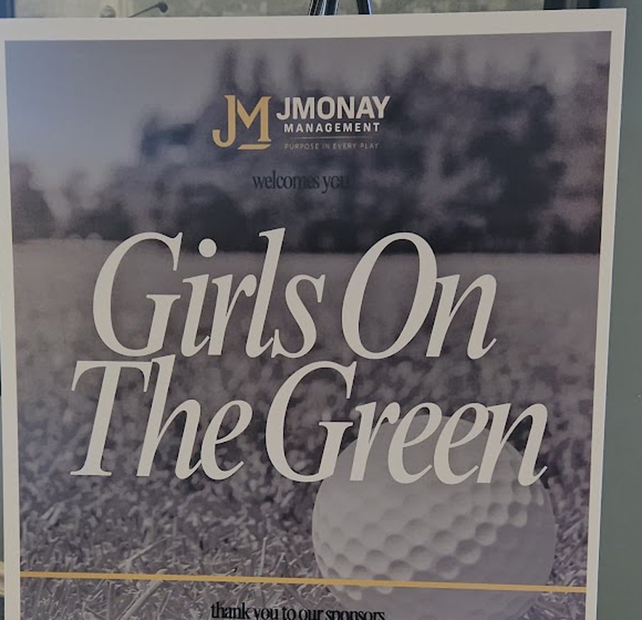 Girls On The Green event signage